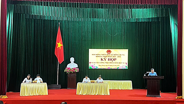 HĐND xã Đông Hưng tổ chức Kỳ họp giải quyết công việc phát sinh đột xuất
