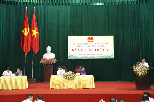 HĐND xã Đông Hưng tổ chức Kỳ họp thứ Hai khoá I, nhiệm kỳ 2021-2026