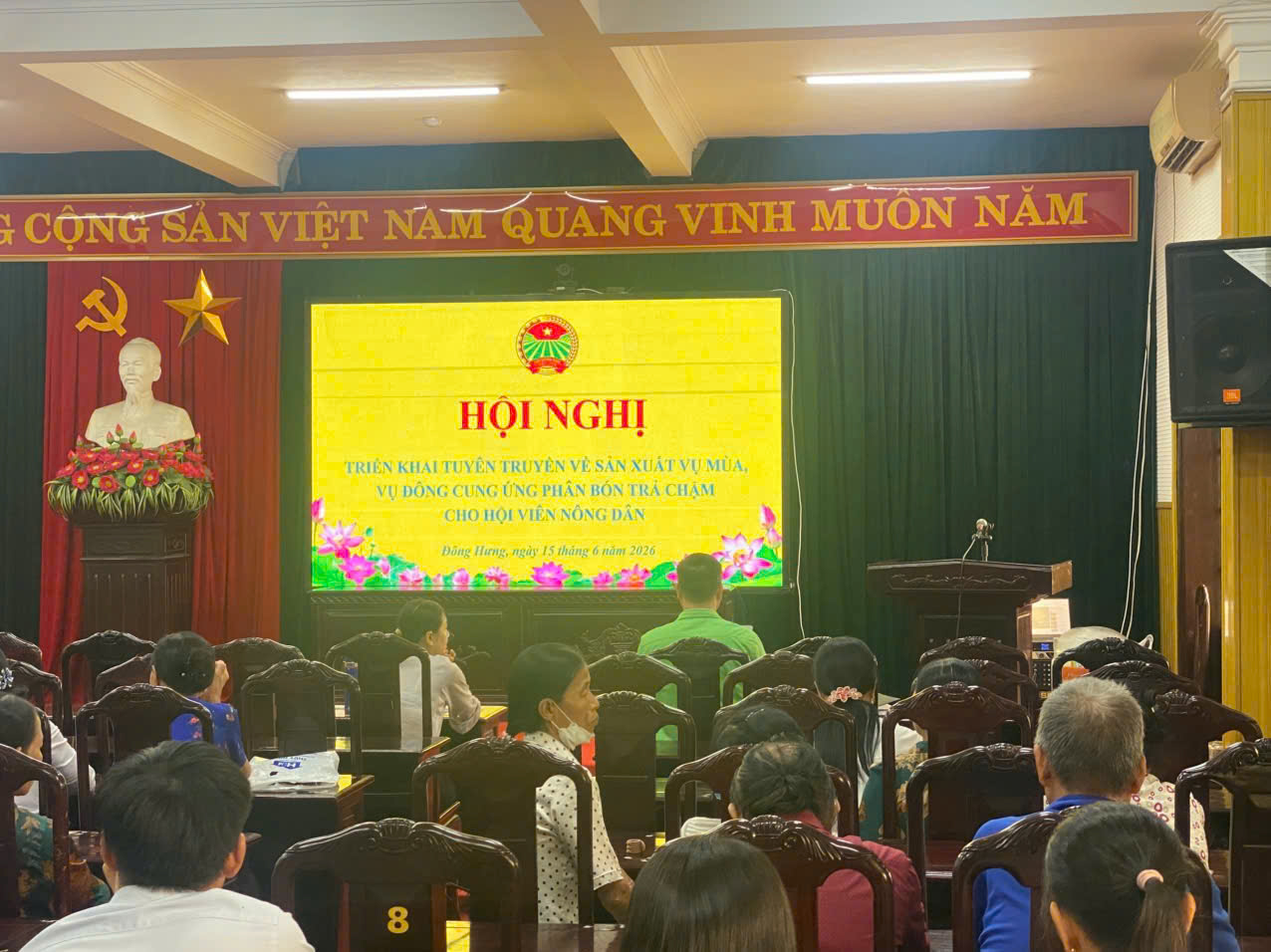 Hội Nông dân xã Đông Hưng tổ chức hội nghị tuyên truyền, chuyển giao khoa học kỹ thuật trong sản xuất nông nghiệp