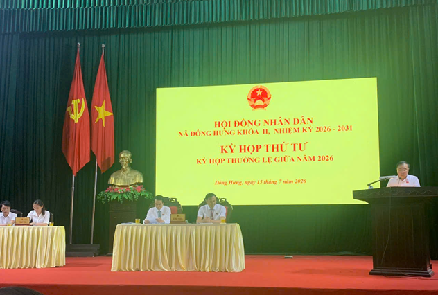 HĐND xã Đông Hưng tổ chức kỳ họp thường lệ giữa năm 2026